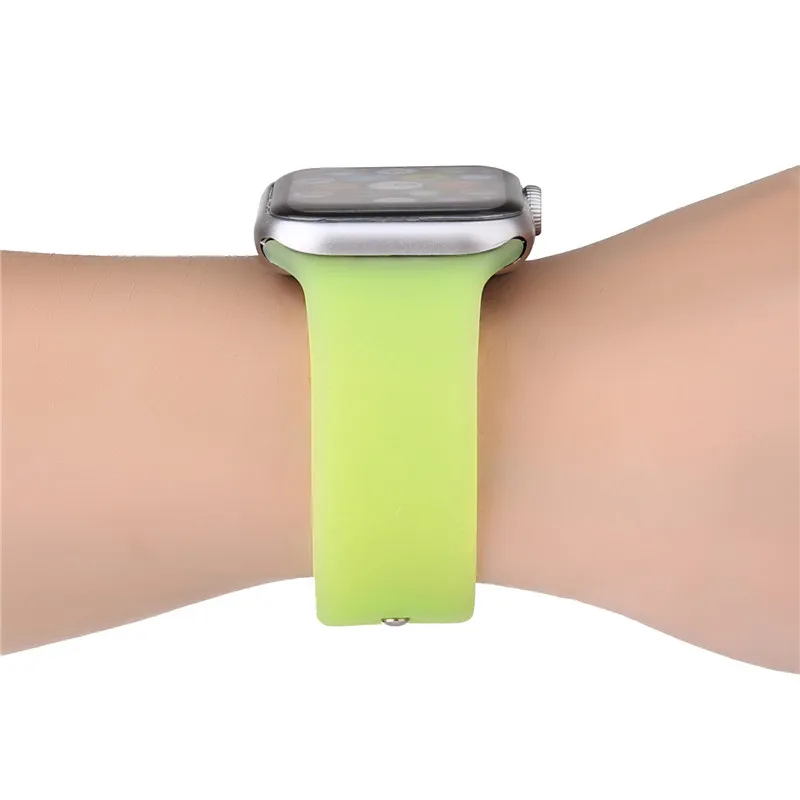 Мягкий сменный силиконовый ремень 44/40 мм для наручных часов Apple Watch, версии 4 спортивный браслет наручный ремень 38, 42 мм, версия, аксессуары для наручных часов Iwatch 3/2/1