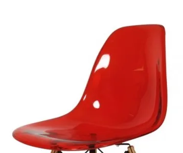 Современный пластмассовое кресло-качалка. Прозрачное пластиковое акриловое кресло-качалка, пластмассовое кресло-качалка/современный дизайн ясное кресло-качалка - Цвет: Red