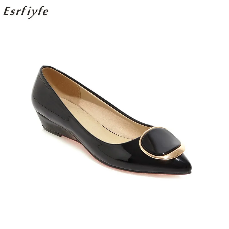 

ESRFIYFE New Arrival of Women's Casual Comfortable Shoes Summer Shallow 3cm Square Heels Simple Work Shoes for Office Lady