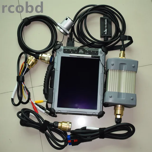 Best Offers star c3 diagnost mb scanner with computer ix104 i7 4g with software supper ssd 128gb all cables full set ready to work 