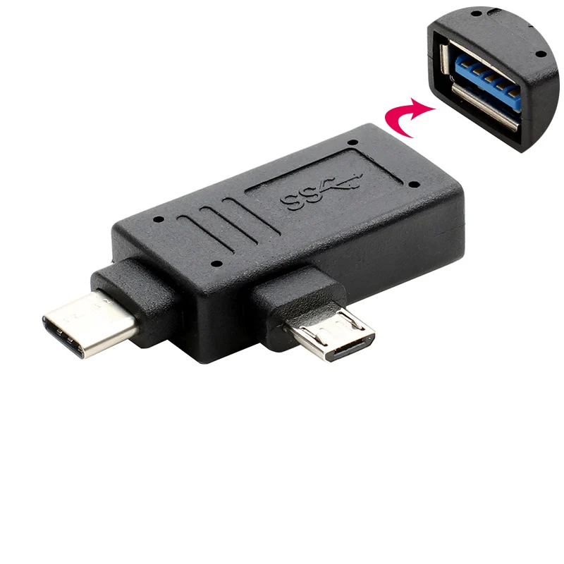 Usb3.1 type-c micro two-in-one OTG линия передачи данных millet музыка как Android мобильный телефон u-диск адаптер
