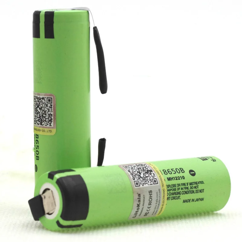 

Liitokalanew New original NCR18650B 3.7V 3400mAh 18650 rechargeable lithium battery for battery + DIY nickel piece