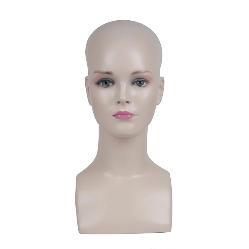 

New free shipping Female Mannequin Head Wigs Hats Cap Headphone Display maniqui Model For Hair Jewellery Display Stand HYPL