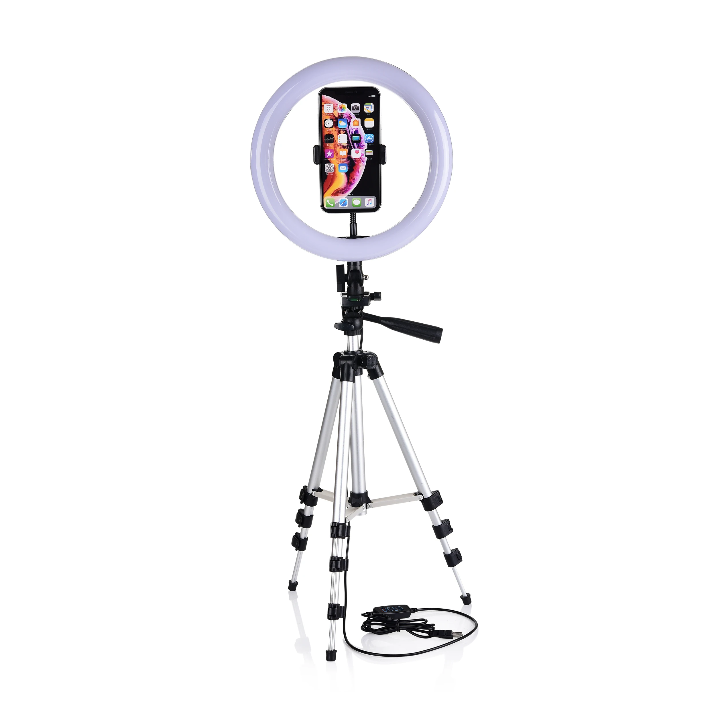 LED Ring Light Dimmable Ringlight Bi Color 3200K 5500K Photography Photo Studio YouTube Video Shooting Ring Light Lamp&Tripod