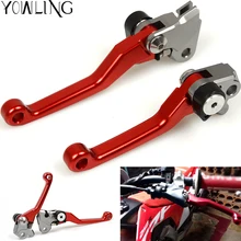 For HONDA CRF 250R/450R 2004-2006, CRF 250X/450X 2004-2015 Red Motorcycle Dirt Bike Off-road CNC Pivot Brake Clutch Lever polisport number plate white for honda crf 250r 450r 09 11