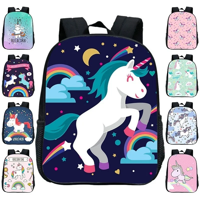 

Children School Bags Boys Girls Cartoon Unicorn Backpack Anime Shoulder Bag Kids Mini Small Schoolbag Kindergarten Bagpack