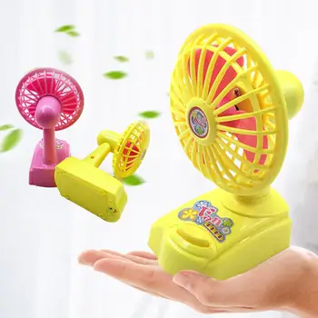 

Mini Portable Handheld Battery Power Desk Cooling Fan with Standing Base Dollhouse furniture Kids Toy For Home Office School