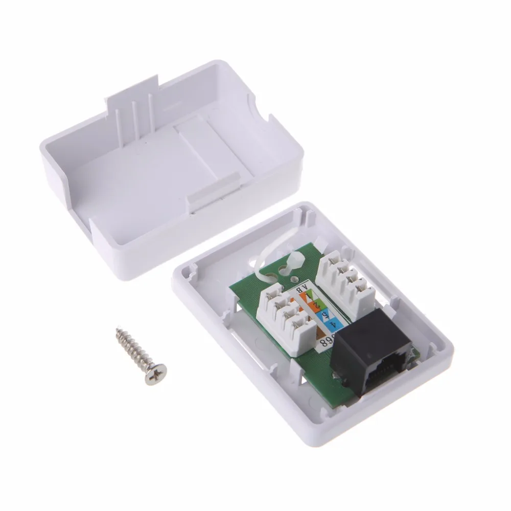 Cat5e RJ45 настенный блок сопряжения Jack адаптер 8P8C HM HB01 модель UTP неэкранированный