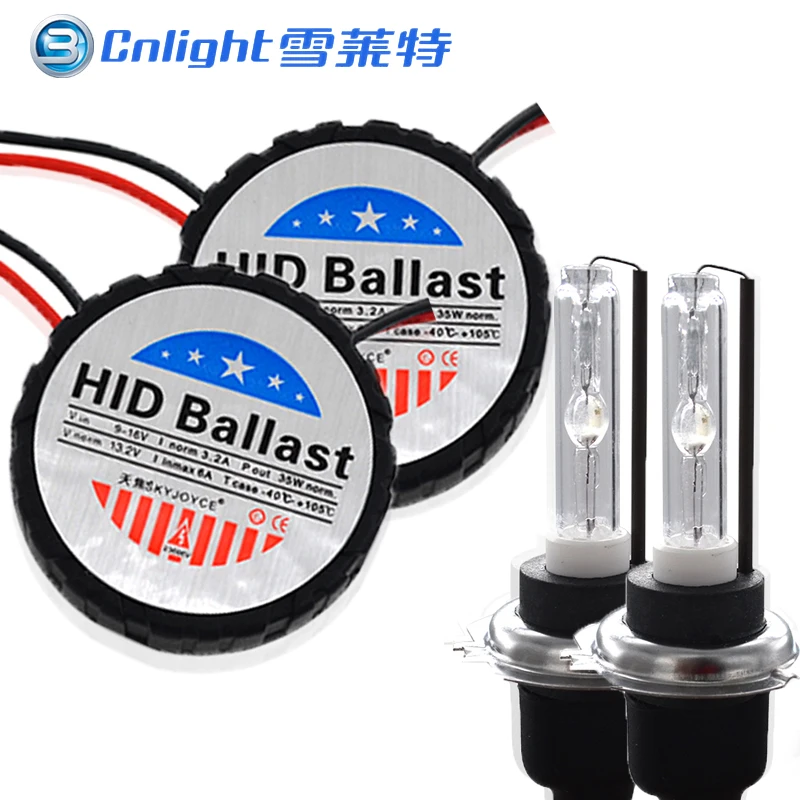 1X 3000K yellow 35W xenon round hid kit mini for all with Cnlight hid xenonbulb H1 H3 H7 H11 90056 D2H D2Y xenon hid headlamp (2)