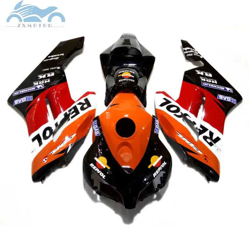 100% Обтекатели для литья под давлением 2004 2005 CBR 1000 RR желто-черные CBR1000RR 04 05 ремонта