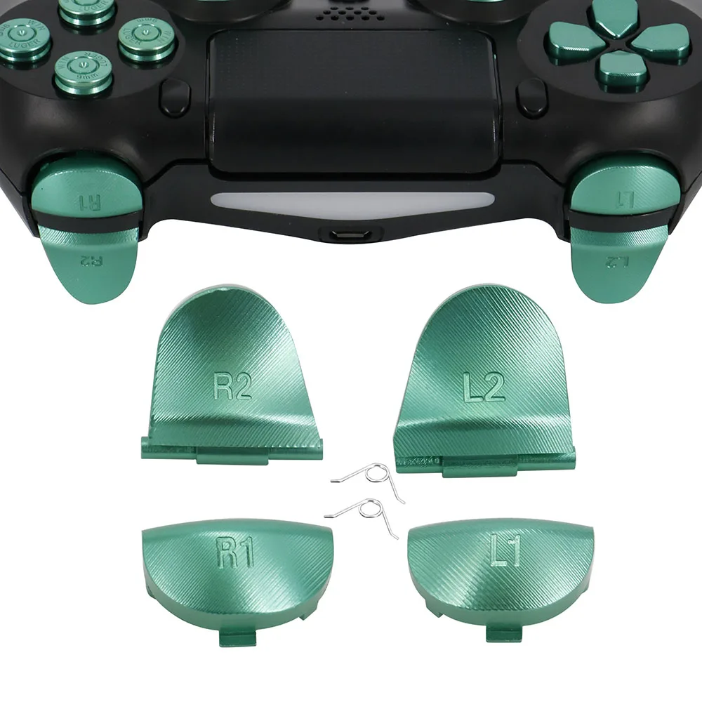 Aluminum Metal Alloy L2 R2 trigger & L1 R1 triggers buttons for PS4 Controllers Joystick Replacement accessory--17