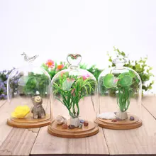 Розовое стекло Обложка декор с цветами орнамент День Святого Валентина птица медведь Красочные сохраненные свежими цветок Креативный реквизит