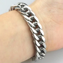 22 см стальной браслет в виде цепочки Панки 316L нержавеющая моториста pulsera moda bicicleta для человека популярные украшения HF093