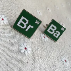 Elegant Masonic Black and White Checkered Rug Floor Cufflinks (Cl013)