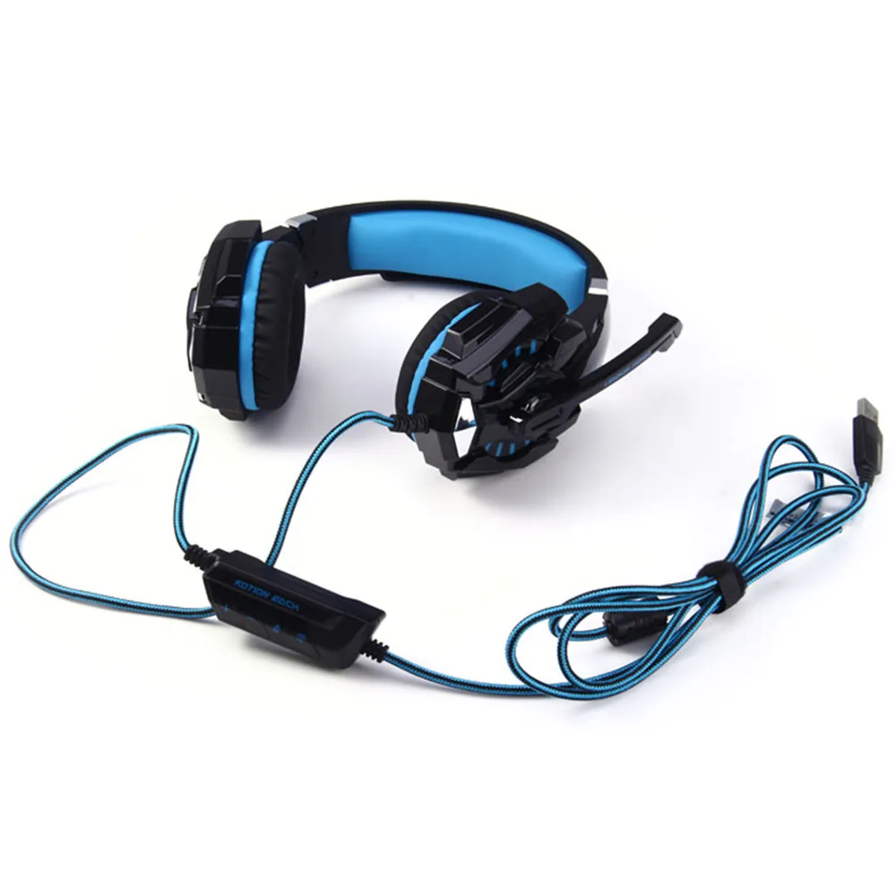 KOTION каждый G9000 Игровые наушники 7 1 Surround USB вибрации игровой гарнитуры оголовье