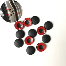 12 шт. Автомобильный Дверной замок Защитная крышка винта наклейка для Tesla модель родстера 3 Модель S модель X