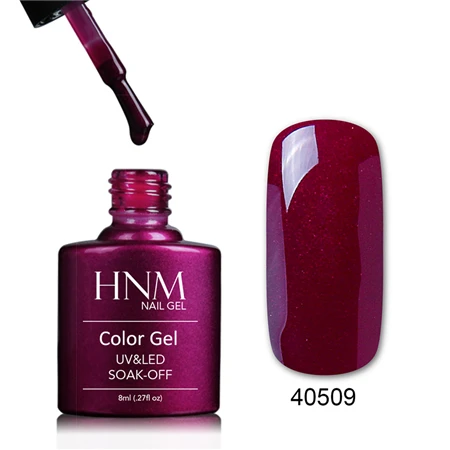 HNM чистый цвет 8 мл УФ светодиодный Гель-лак для ногтей Гибридный Гель-лак стойкий чистый лак для ногтей штамповка Гель-лак для ногтей эмаль - Цвет: 40509