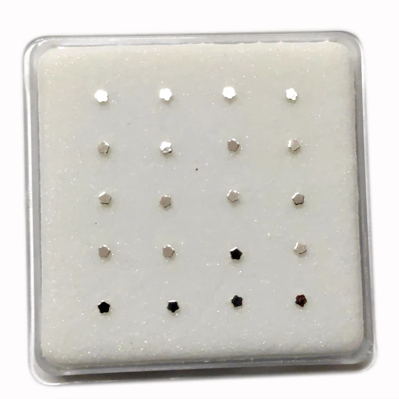 

925 sterling silver Nose Stud Piercing Straight End nostril piercing jewelry 20pcs/pack