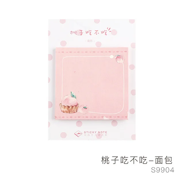 30 Pcs/Lot Memo Pads Sticky Notes Peach can not eat series Paper diary Scrapbooking Stickers Office School stationery Notepad - Цвет: 6