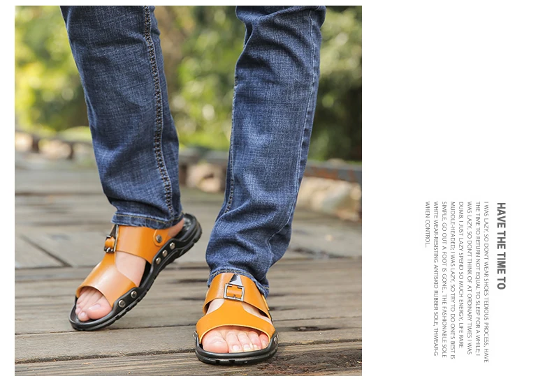 Мужские сандалии; Летние сандалии из натуральной кожи; мужская повседневная обувь; кроссовки; мужская пляжная обувь в римском стиле; мужские сандалии на резиновой подошве