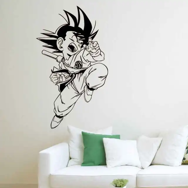 cartoon dragon ball sun wukong vinyl wall decal home decor living