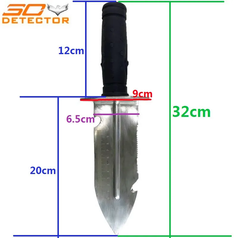 Ручной металлоискатель инструмент для копания золота Военная Лопата и нержавеющая сталь песок совок
