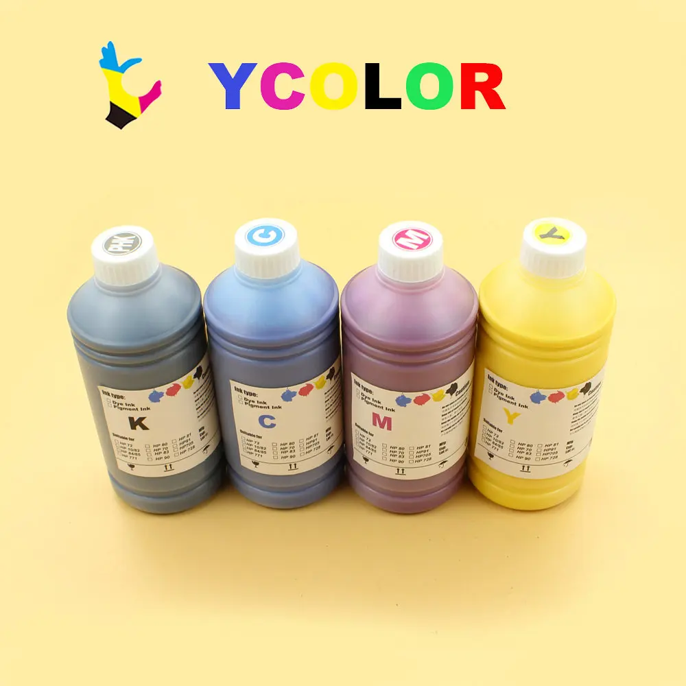 Dgycjlfp Inchiostro Colorante Universale Da 1000Ml Per Stampante Hp Officejet 6100 6600 6700 7110 7612 7610 7510 7512