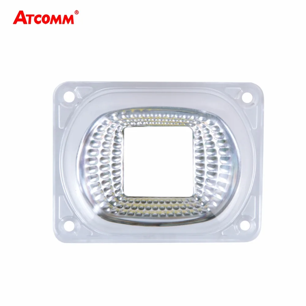 

LED Lens Reflector Fireproof Lamp Covers With Waterproof Silicone Ring Apply to COB LED Chip Matrix Floodlight Searchlight