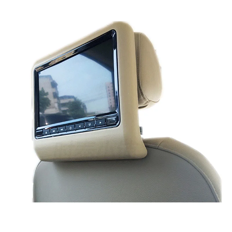 

2pcs/slot 9inch car headrest monitor with remote control 800x480