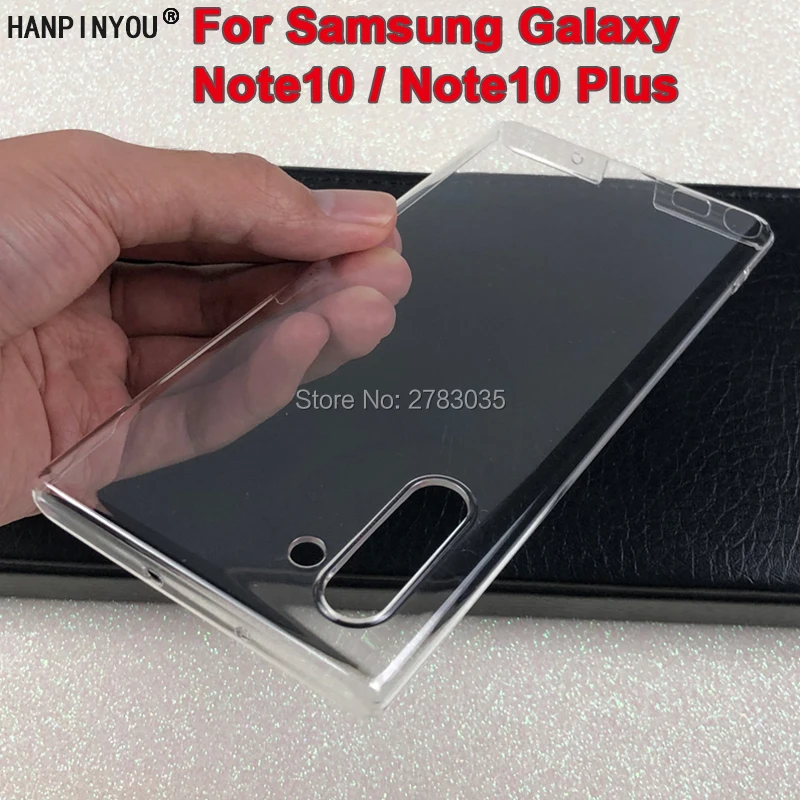 

For Samsung Galaxy Note10 / Plus Glossy Snap Phone Case Crystal Invisible Hard PC Full Cover Clear Camera Protect Back Shell
