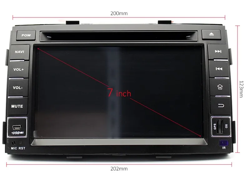 Discount Android 9.0 car dvd player for kia sorento 2009 2010 2011 2012 with car stereo gps nagavition headunit octa core 4G+64G 1