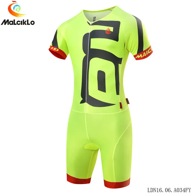 US $24.74 Malciklo Pro Men Funny Design Triathlon Team Cycling Jersey Skinsuit Ropa De Ciclismo Maillot cloth