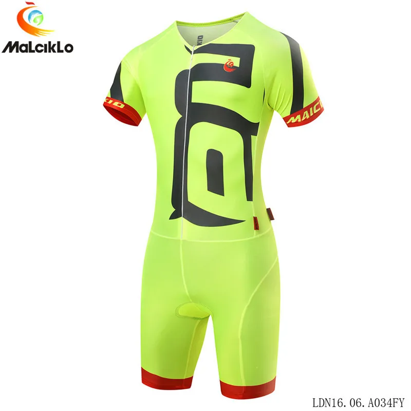 Online Malciklo Pro hombres divertido diseño triatlón equipo Ciclismo Jersey Skinsuit Ropa De Ciclismo Maillot traje