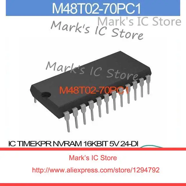 

M48T02-70PC1 IC TIMEKPR NVRAM 16KBIT 5V 24-DI M48T02-70P 48T02 M48T02 48T02-70 M48T02 48T02-70P