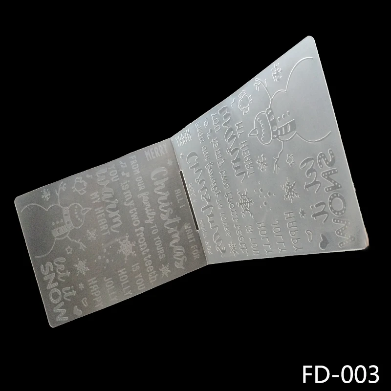 

Happy winter embossed folder / sealed DIY scrapbook / album decoration card making transparent stamp