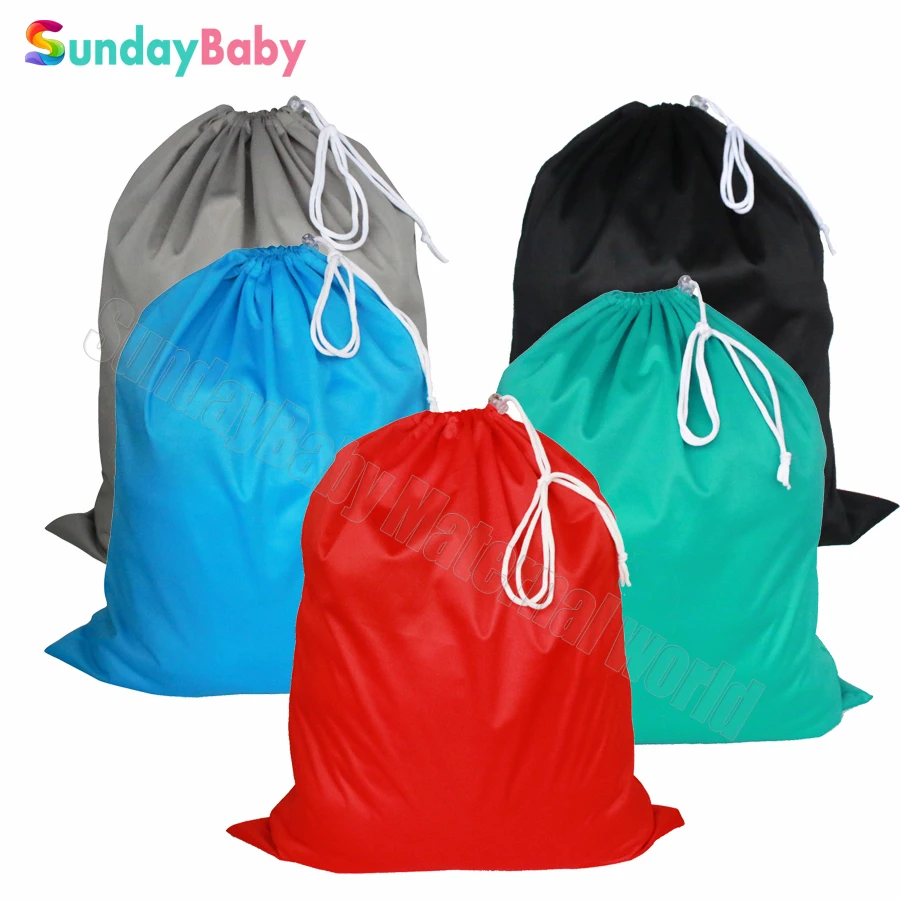 

3 pcs waterproof wet bag diaper bag drawstring diaper bag travel mom bag and washable pail liner