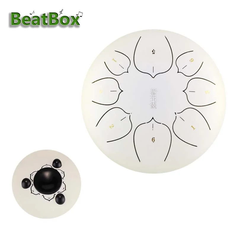 BeatBox 6 بوصة الصلب اللسان طبل البسيطة 8 لهجة G لحن اليد عموم طبل خزان شنق طبل آلات موسيقية