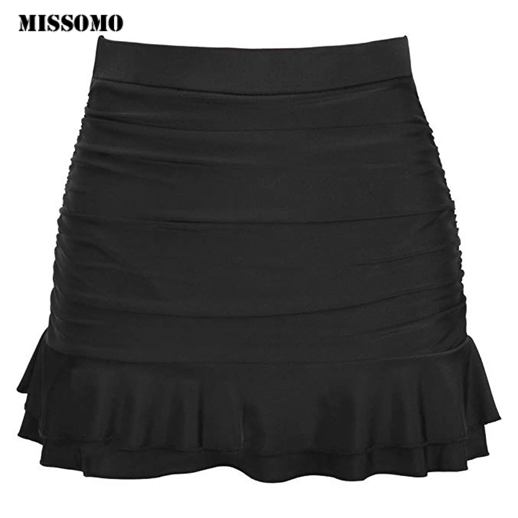 high waisted skirt bikini bottom