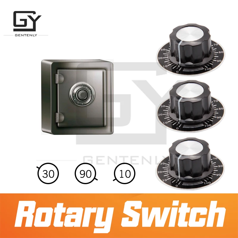 

Rotary Switch escape room props adjust the knob to right scale to unlock with door opening sound escape game passcode puzzle