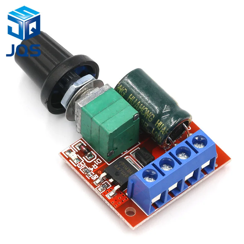 90W PWM DC Motor Speed Control Regulator Module Switch LED Dimmer Board 5A BE