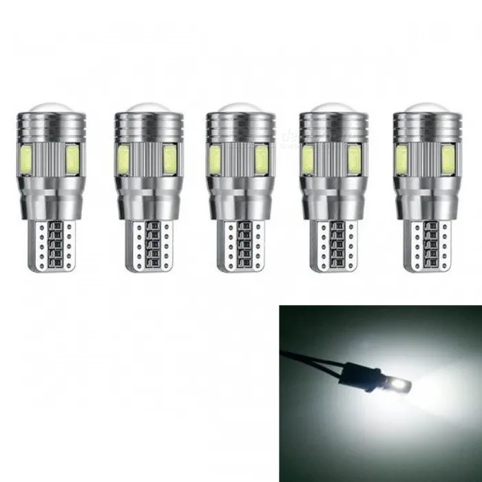 

5Pcs LED T10 3W 5733 6-SMD 6000K Cars From Canbus Led Light-Emitting Diodes Independent Led Bulb No Errors Univ era Auto Lamp