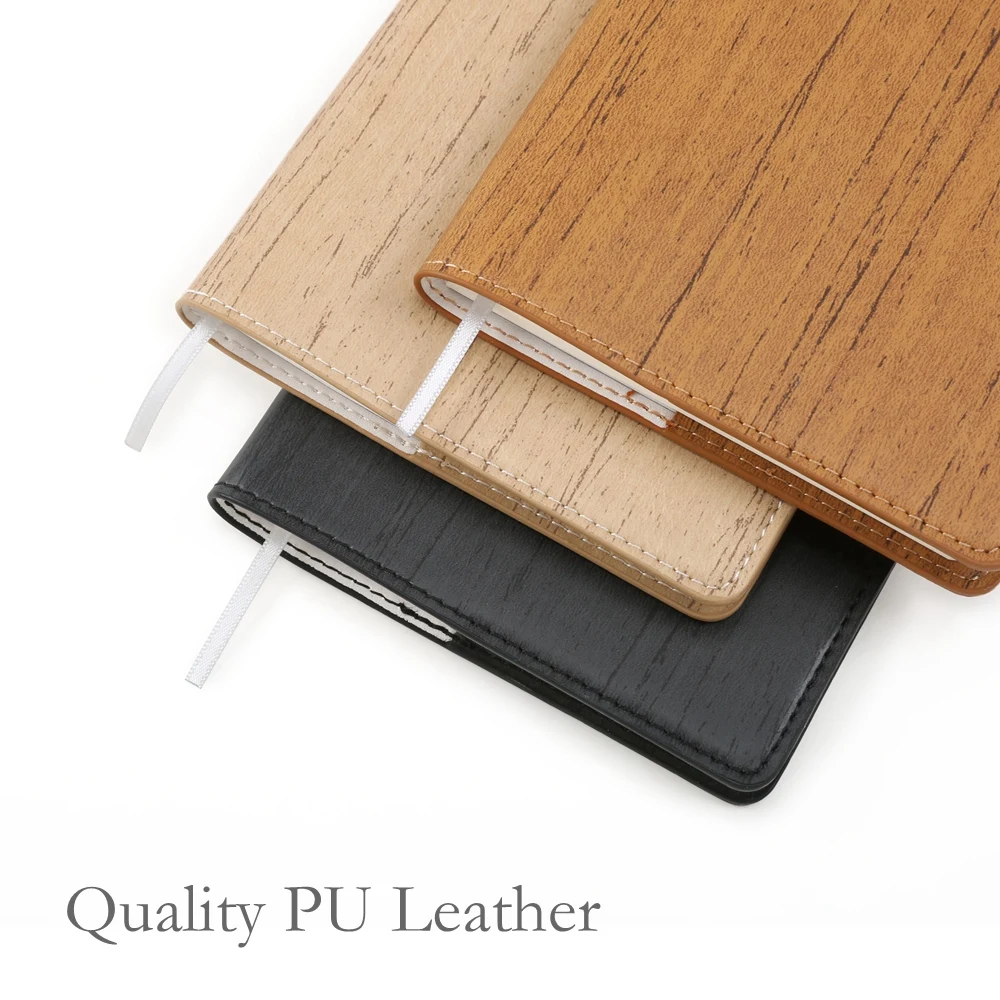 A6 pocket book small notebook with 80 sheets cream paper Dotted pages Lined Plain page each page can be torn off PU leather note