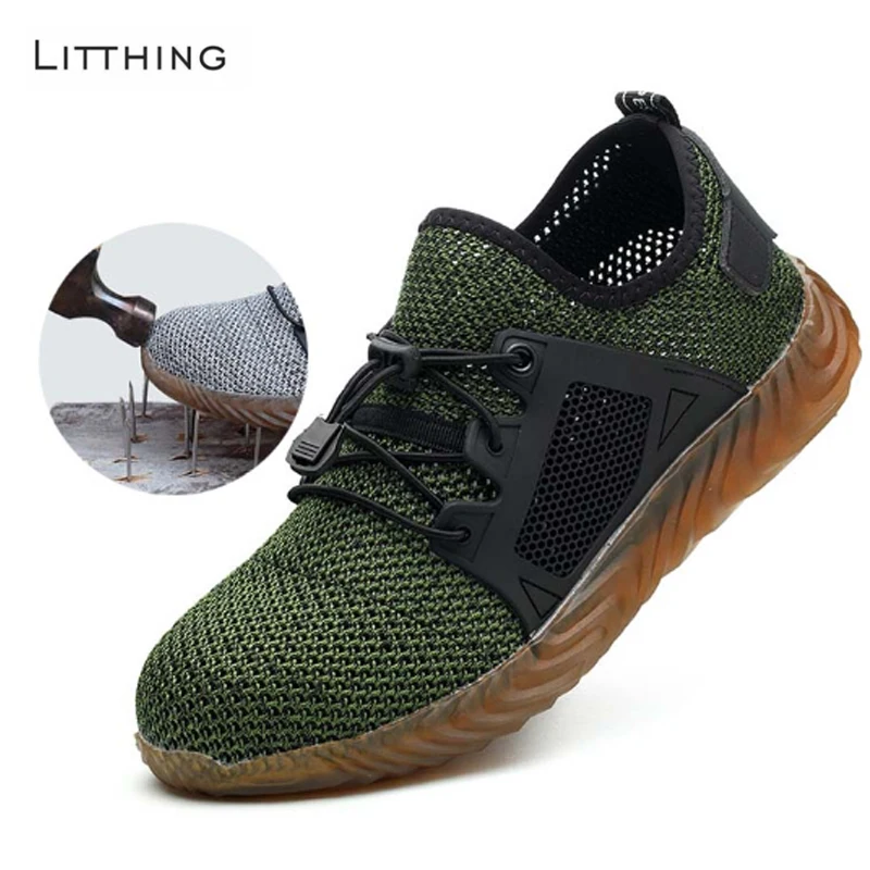 

Litthing Men Vulcanize Shoes Sneakers Breathable Casual No-slip Men Male Air Mesh Lace up Wear-resistant Shoes tenis masculino