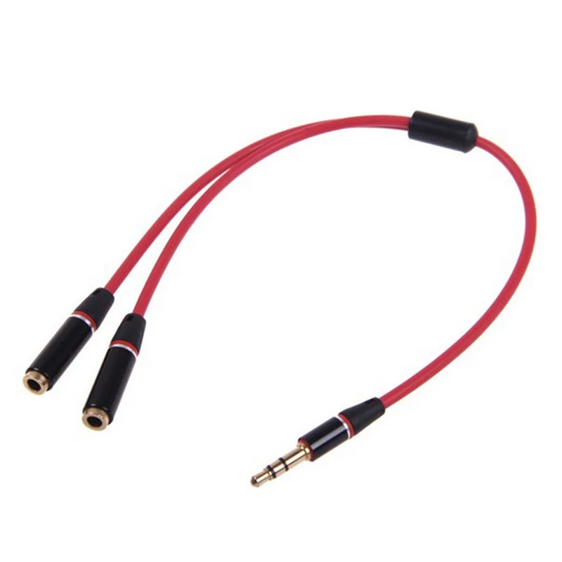Beste 3.5mm Jack audio kabel Hoofdtelefoon Splitter Adapter voor iPhone 6 6 s Plus 5 5 s SE iPad Samsung xiaomi HUAWEI mobiele telefoon Laptop