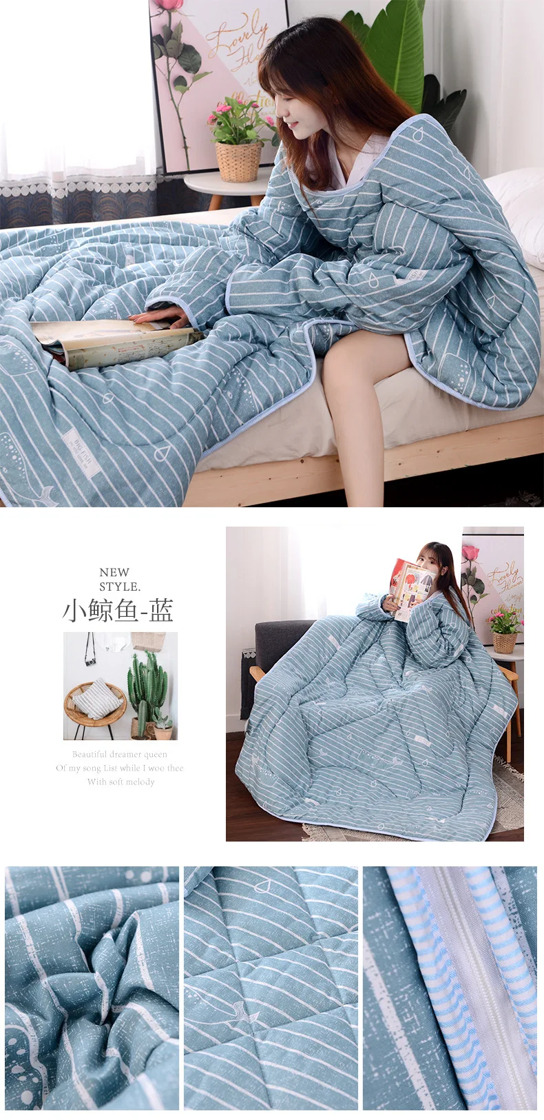 Год, популярное осенне-зимнее «ленивое» одеяло с рукавами, семейное одеяло, накидка, накидка, Флисовое одеяло, покрытое одеяло для общежития