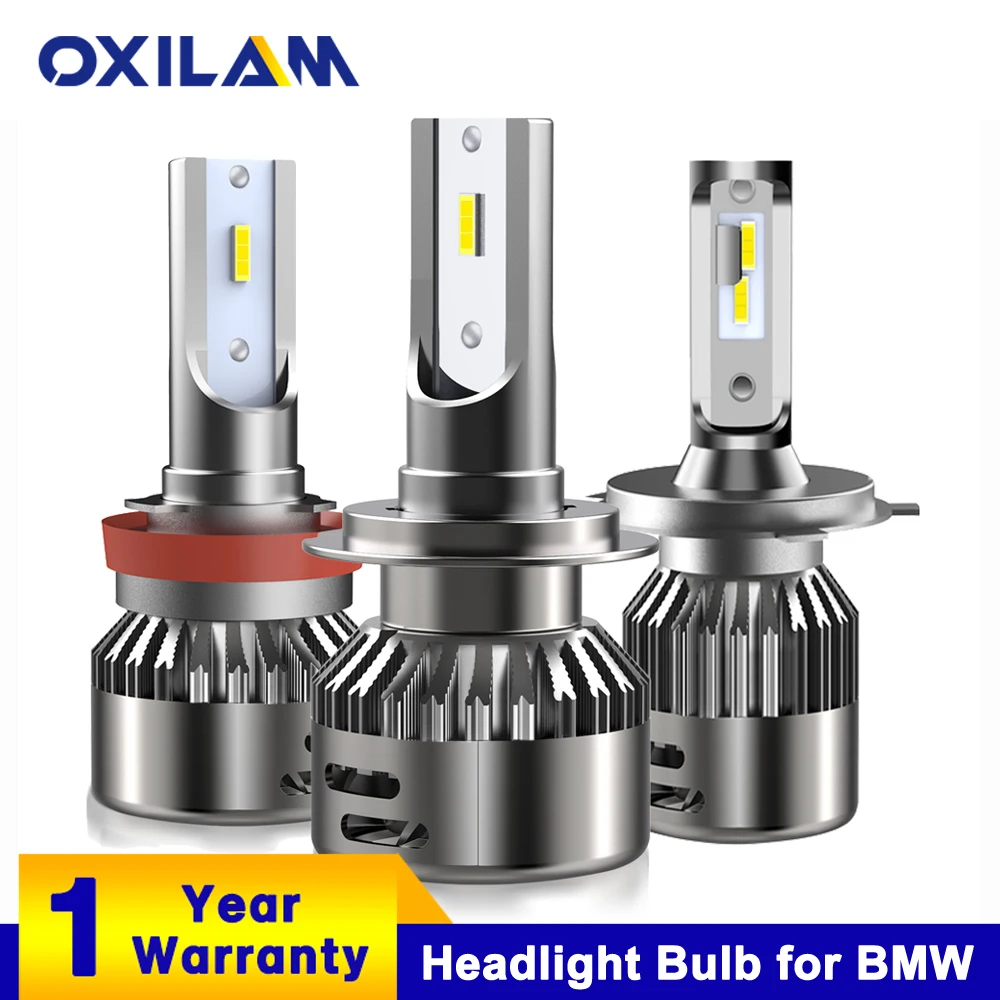 OXILAM светодиодный налобный фонарь для BMW E39 F30 E46 E90 E60 E36 F10 H7 H4 H11 H8 9005 HB3 9006 HB4 2