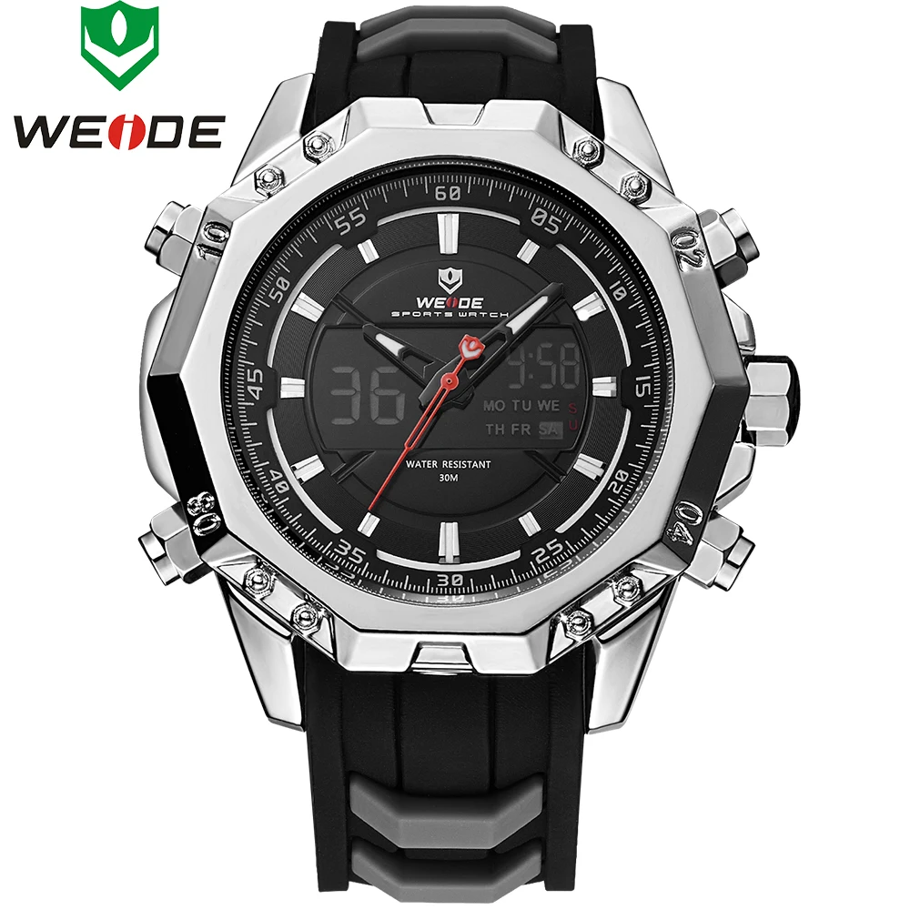

Top Brand WEIDE Fashion Men Sports Watches Men's Quartz Analog LED Clock Male Military Wrist Watch Relogio Masculino