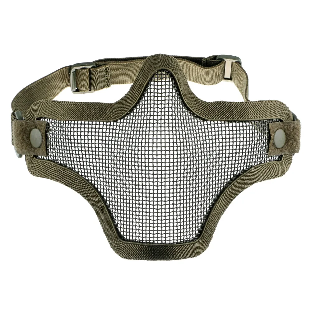 Открытый маска тактическая CS маска Стальная проволочная сетка нижняя половина Уход за кожей лица Защитная маска Военная Униформа Пейнтбол