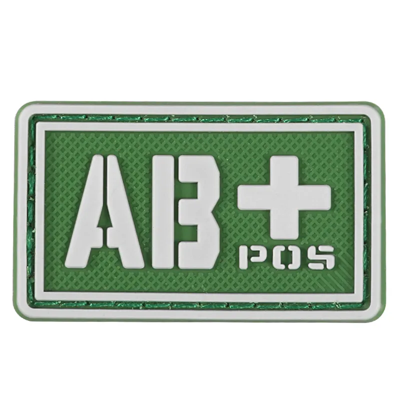 36 Светящиеся 3D ПВХ A+ B+ AB+ O+ положительные A-B-AB-O-отрицательные наклейки для группы крови нашивки военные значки резиновые - Цвет: 36
