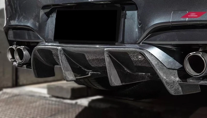 BMW M6 F06 F12 F13 V-Style Rear Diffuser Carbon 5